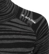 Aclima WarmWool Roll Neck Womens Black Motion