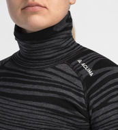 Aclima WarmWool Roll Neck Womens Black Motion