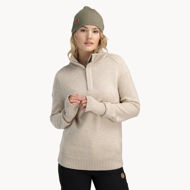 Tufte Robin Low Half Zip Womens Chateau Gray Melange/Jet Stream