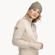 Tufte Robin Low Half Zip Womens Chateau Gray Melange/Jet Stream