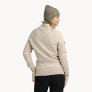 Tufte Robin Low Half Zip Womens Chateau Gray Melange/Jet Stream