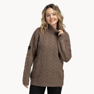 Tufte Robin Chunky Polo Sweater Womens Leafess Tree