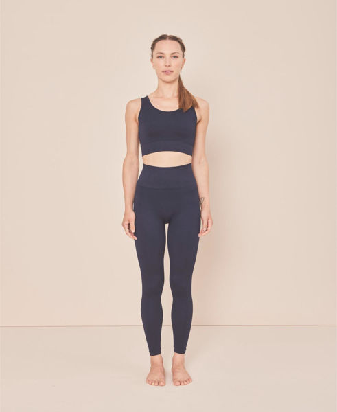 Moonchild Soft Rib Seamless Legging Womens Navy Blue