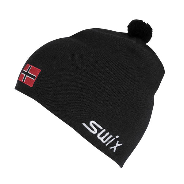 Swix Tradition Hat w/Flag Black