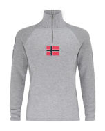 Amundsen Boiled Ski Sweater Light Grey/Norge