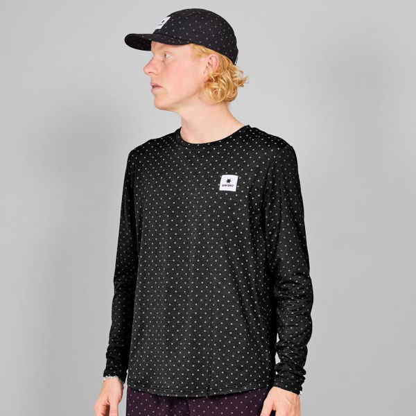 Saysky Reflective Polka Pace Long Sleeve Black